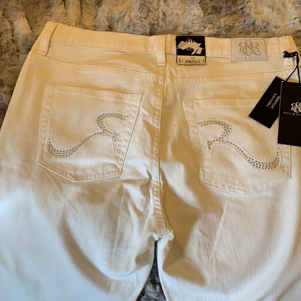 Rock & Republic white jeans